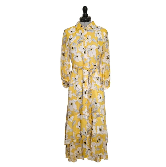 Banana Republic Dresses Floral Tiered Maxi Shirt Dress Poshmark